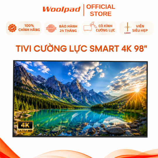 Màn hình cường lực Woolpad 98inch Smart 4K